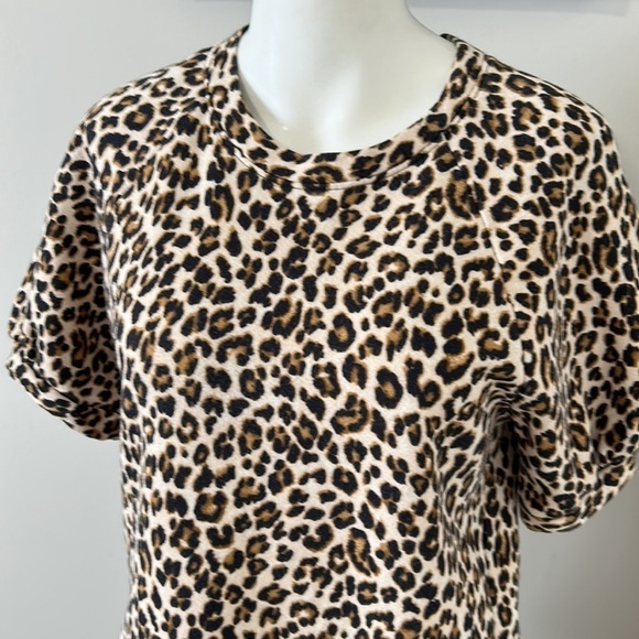 Anthropologie Velvet by Graham & Spencer Ashlyn Leopard Top Sz M - Picture 3 of 9